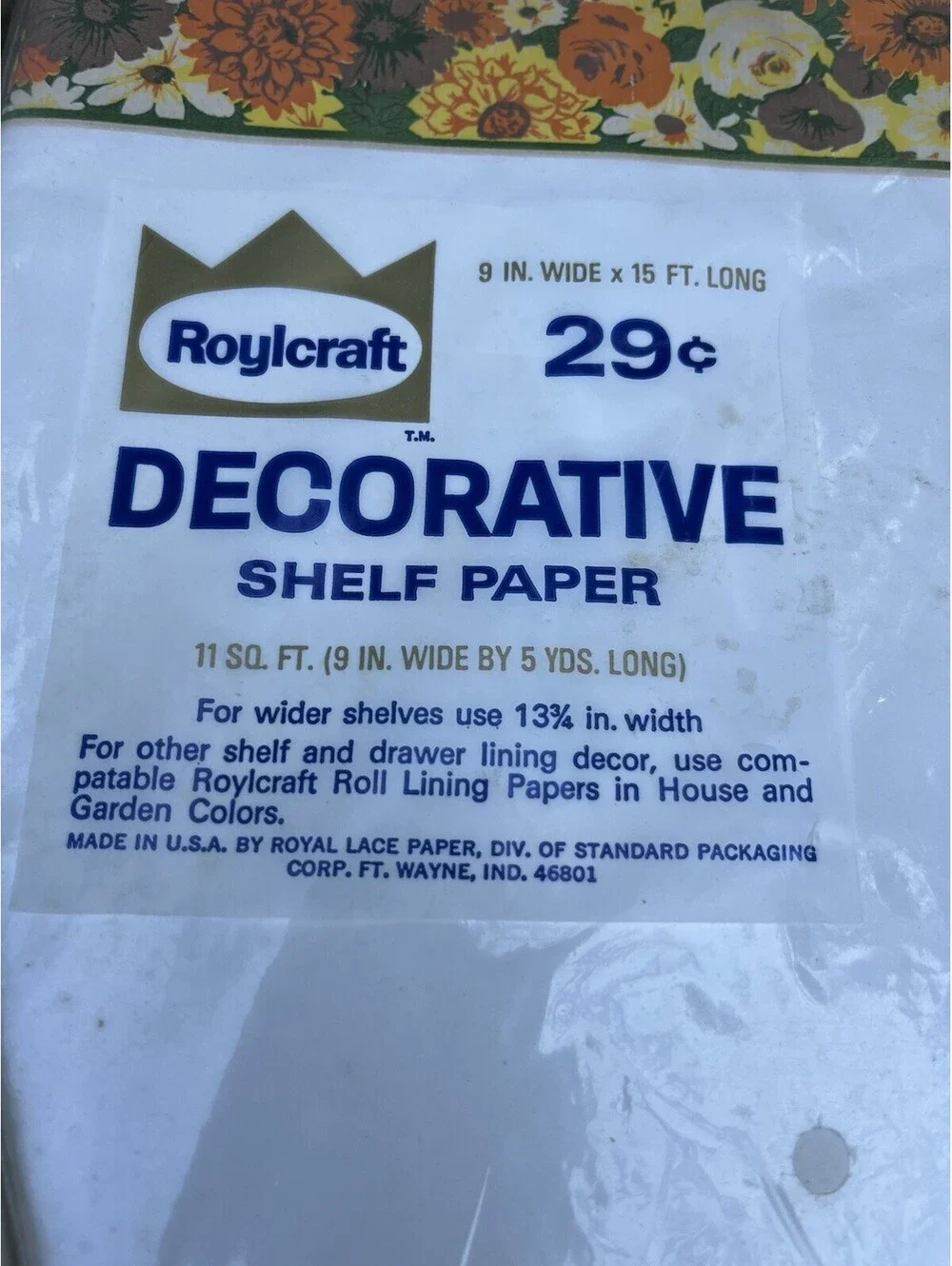 Vintage STAN-PAK Roylies Shelf Paper Flower Lot Of 2 60/70s